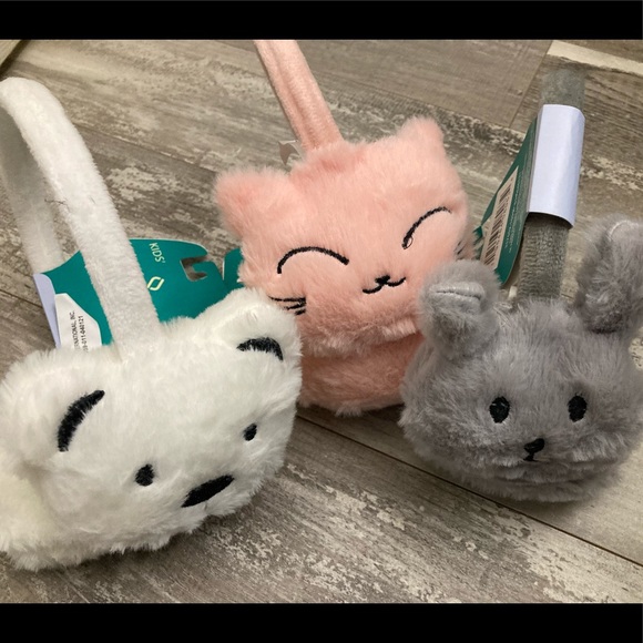 NWT Adorable Kids Animal Head Ear Muffs - Picture 2 of 7